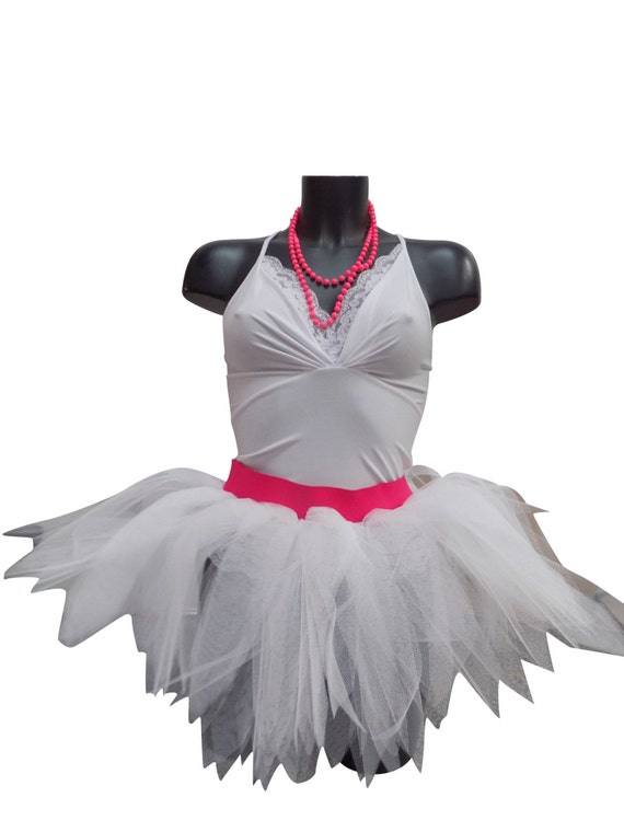 WHITE NEON TUTU SKIRT 80S HEN PARTY BRIDAL BABY TODDLER GIRLS WEDDING PLUS SIZE