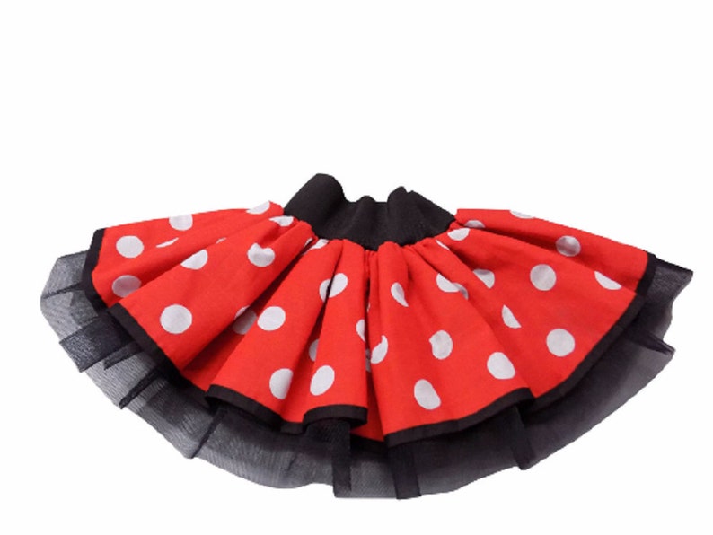 Red White Polka Dot Tutu skirt fancy dress Toddler Baby Ideal for Book week Birthday Party Girl Dance Disco Wear image 5