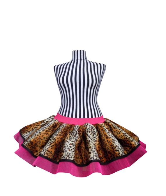 tutu skirts leopard print