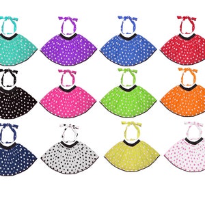 Ladies Polka Dot Skirt Girls Kids Fancy Dress 50s Style Rock n Roll Grease 50&#39;s