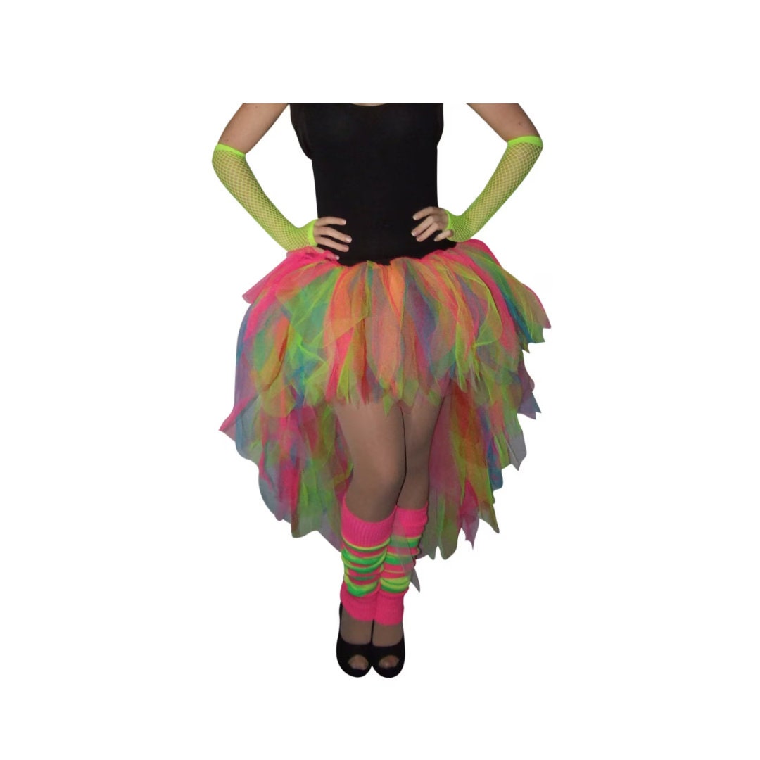 Tutu fucsia neon mujer adulta falda tul. El Informal disfraces online