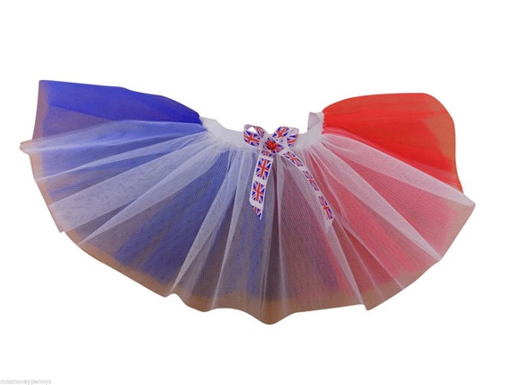 Neon Tutu St George's Day England Union Jack Red White - Etsy UK