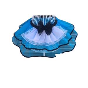 Neon Blue Tutu Skirt Alice Dress Hen Party Book Week Costume, Party Accessories image 4