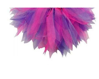 Neon Pink Purple Lilac Tutu Skirt 1980's Fancy Dress Hen Party Princess 6 Layers