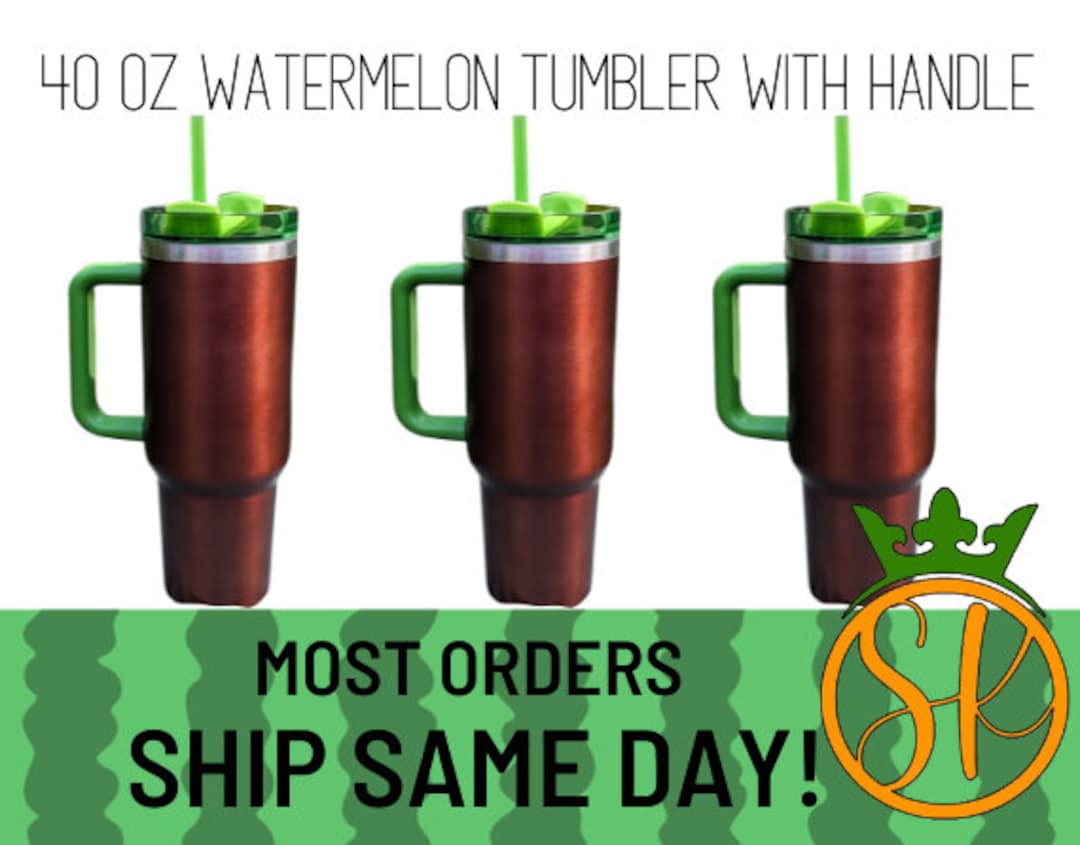 Lainey Wilson Watermelon Moonshine Inspired Stanley 40 oz Cups w/Straw **In  Stock - SHIPS ASAP! See item description. *High Quality DUPE*