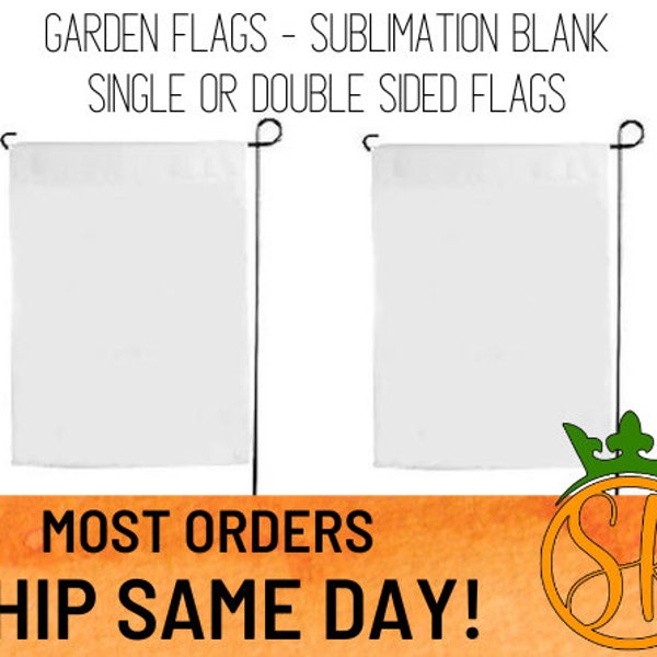Blank Garden Flags - Sublimation Single and Double Sided