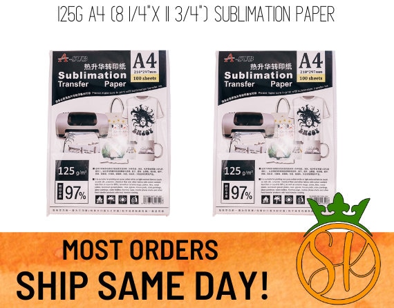 A-SUB Sublimation Paper 125g A4 8 1/4x 11 3/4 