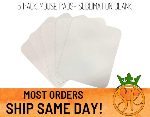 5 Pack Blank Sublimation Mouse Pads 