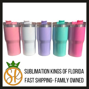 Sublimation 20 ounce | Shimmer | Holographic | Stainless-Steel Tumbler | Screw on Lid | Sublimation Blanks | Gloss Finish | No Handle image 1