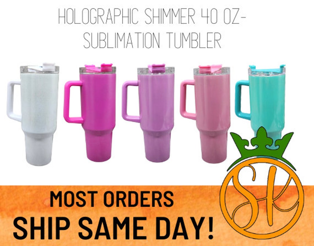 Blank 20-Pack 40 OZ SUBLIMATION TUMBLER WITH HANDLE! FREE SHIPPING!