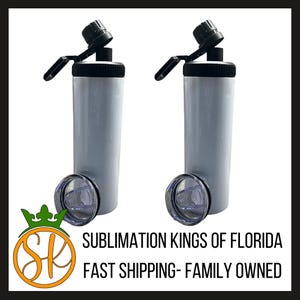 20 oz Dual Straight Tumbler and Water Bottle with Straw | Sublimation Blanks | Stainless Steel | Two Lids