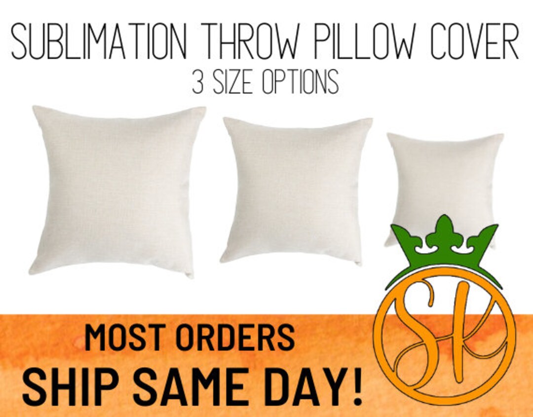 Sublimation Throw Pillowcase Covers Polyester Linen Sublimation Blanks
