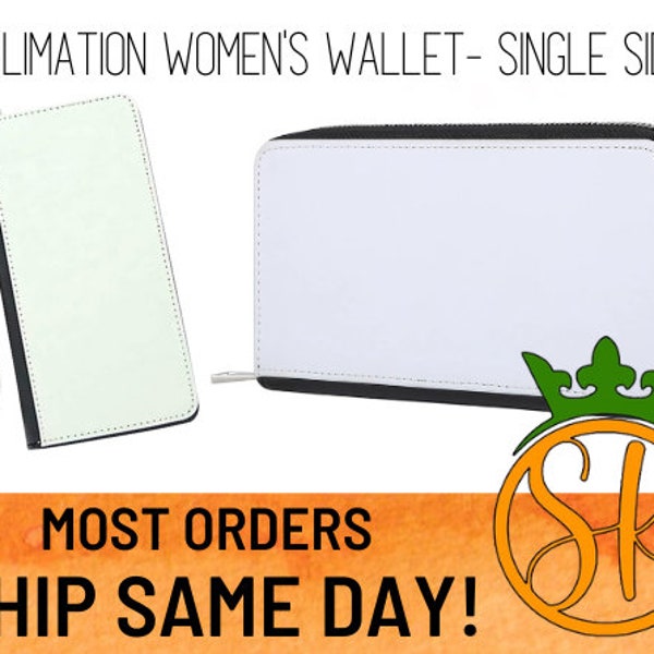 Sublimation Women's Wallet | One sided | Money Clip | White Blanks | Sublimation Accessories | Personalized Gifts