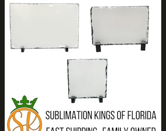 Sublimation Rock Slate Picture | Glossy White Finish | Sublimation Blanks | Gifts | Graduation | Father&#39;s Day | Mother&#39;s Day
