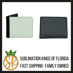 Billetera para hombre con sublimación / Unilateral / Clip para billetes / Espacios en blanco / Accesorios para sublimación / Regalos personalizados