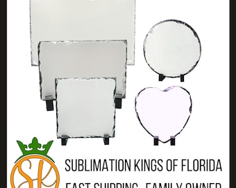 Sublimation Rock Slate Picture | Glossy White Finish | Sublimation Blanks | Gifts | Graduation | Father's Day | Mother's Day