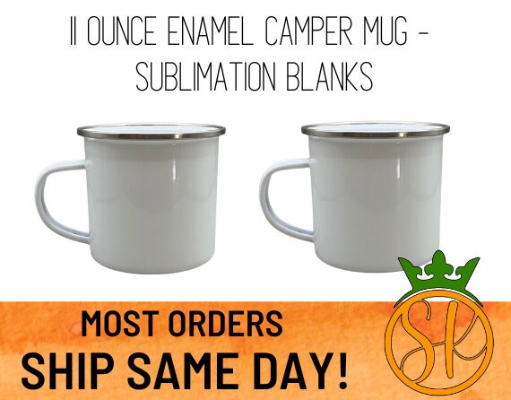 White Speckled Sublimation Mug, Speckled Camper Mug, Sublimation Camper  Mug, Cute Blank Mugs, Sublimation Blank, Speckled White Mug, 