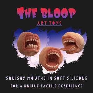 Realistic Silicone Squishy Mouth | The BLOOP, Soft Stress-Relief Toy | Customizable Silicone Mouth Prop for Cosplay, Collectors, and Artists
