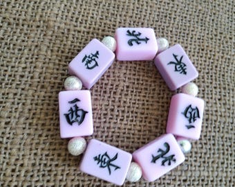 Mahjongarmband - gratis verzending - Mahjongtegelsieraden - Mahjongcadeau - Mahjong Winds-armband