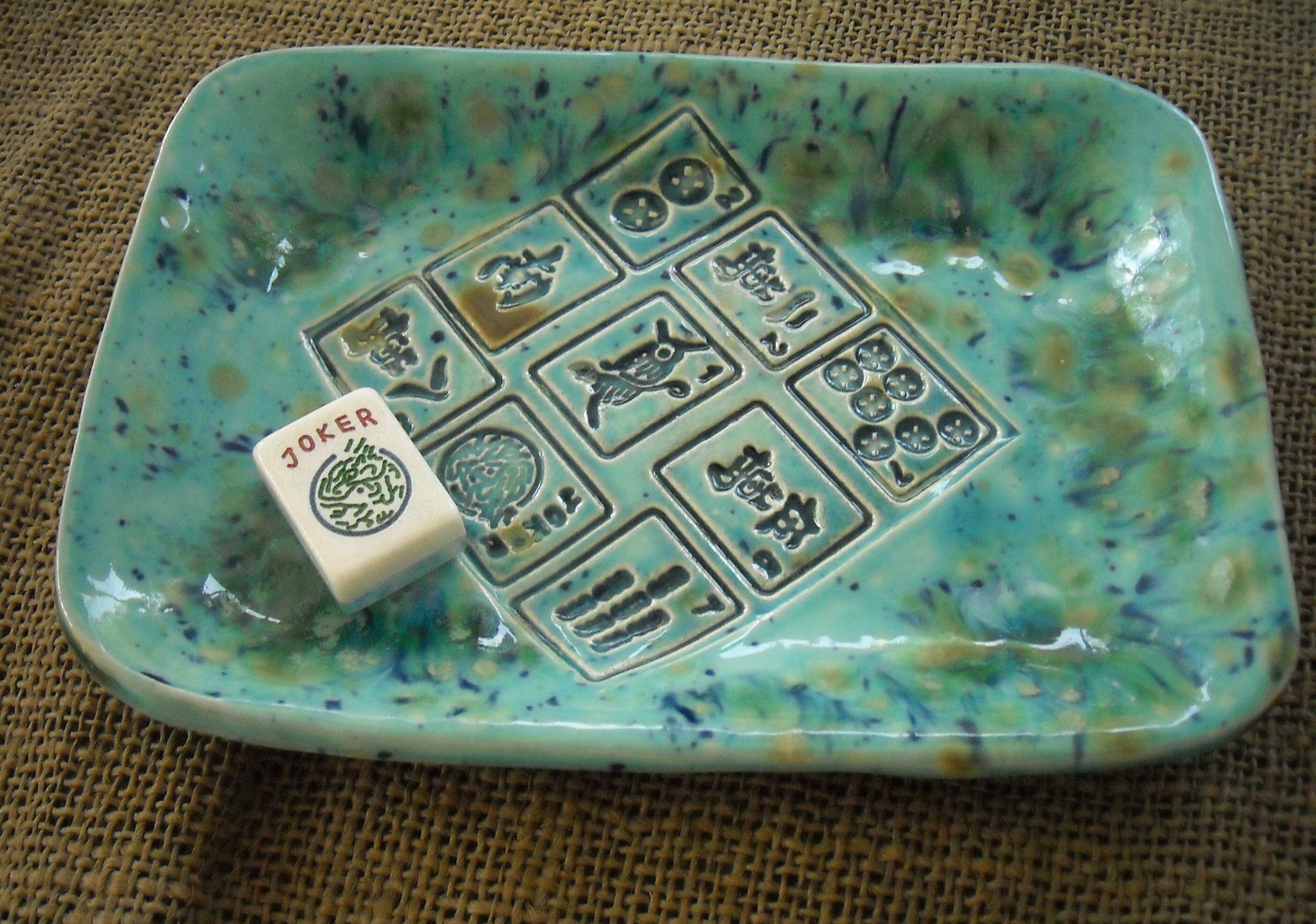 Mah Jongg Giving Platter Serving Gift Accessories Poem Mah Jongg Tiles –  Modern Mahjong