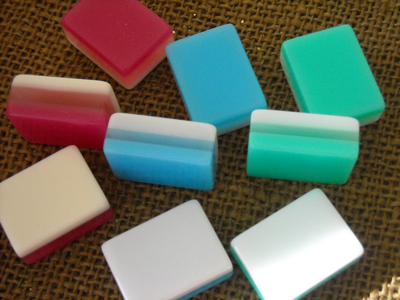 Triple Layer Mahong Mahjong Crafts Mahjong Supplies Tri Color Mahjong Tiles with Free Shipping Mahjong Tiles for Crafts