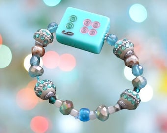 Free Shipping -  Mahjong  Bracelet - Mahjong Gift - Mahjong Jewelry