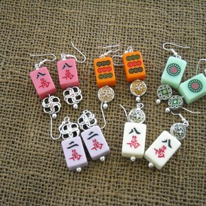 Mahjong Earrings Mahjong Jewelry Mahjong Gift image 9