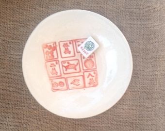 Piatto da Mahjong - Ceramica da Mahjong - Ciotola da Mahjong fatta a mano - Ceramica da Mahjong