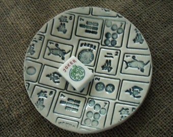 Talerz z przekąskami Mahjong - Talerz z przekąskami Mahjong - Prezent Mahjong