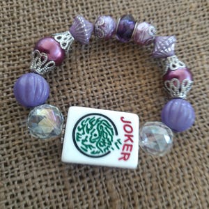 Mahjong Jewelry - Free Shipping -  Mahjong Gift - Mahjong Joker Bracelet