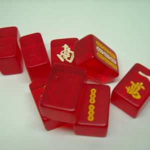 8 Mahjong Tiles, Transparent Mahjong Tiles, Mahjong Supplies,  Mahjong Tiles for Crafts