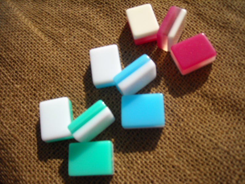 Triple Layer Mahong Mahjong Crafts Mahjong Supplies Tri Color Mahjong Tiles with Free Shipping Mahjong Tiles for Crafts