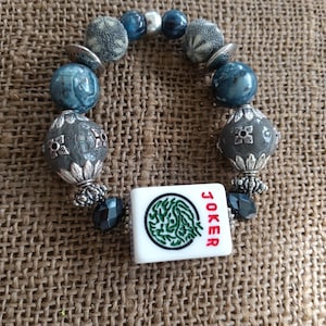 Mahjong Jewelry - Free Shipping -  Mahjong Gift - Mahjong Joker Bracelet