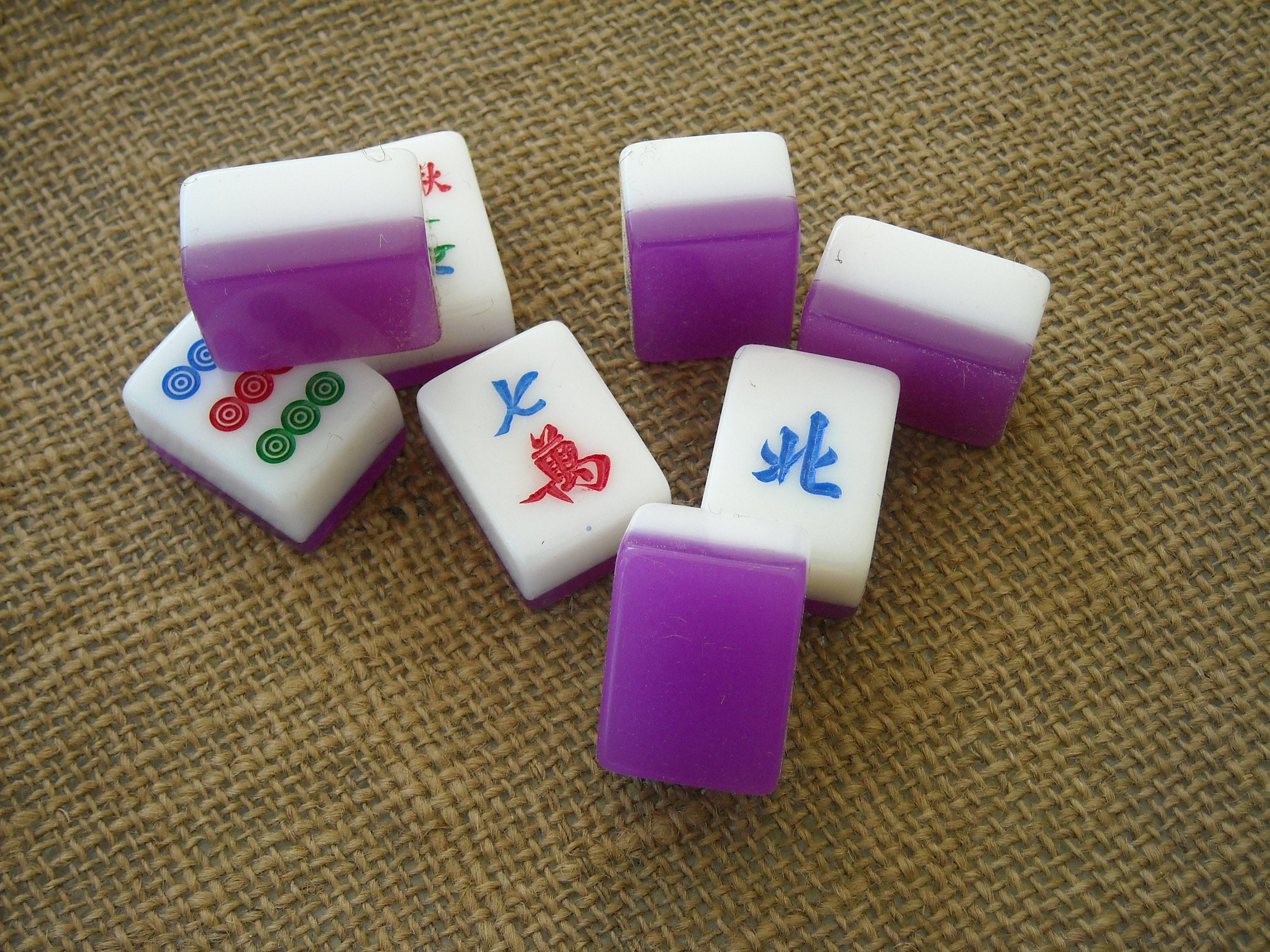 Game pieces cardboard mahjong tile pieces lot scrapbooking craft