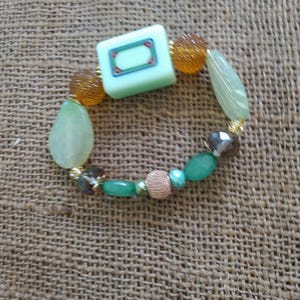 Mahjong Bracelet - Free Shipping  - Green  Mahjong - Mahjong Gift