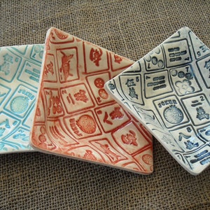 Mahjong Bowl - Mahjong Dish - Mahjong Pottery - Mahjong Gift - Mahjongg Bowl - Mahjong Player