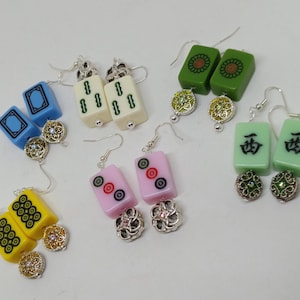 Orecchini Mahjong - Gioielli Mahjong - Regalo Mahjong
