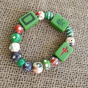 Mahjong Bracelet - Free Shipping  - Dragon Mahjong Gift