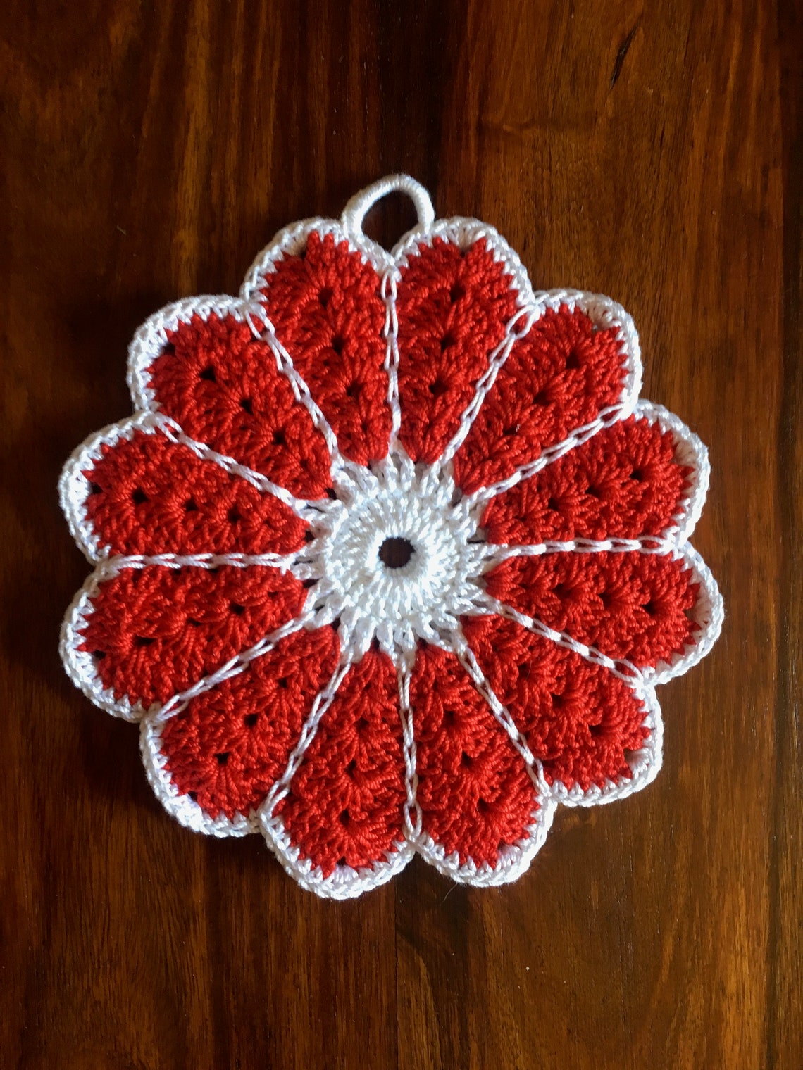 Colorful Handmade Pot Holders 6piece Set Etsy