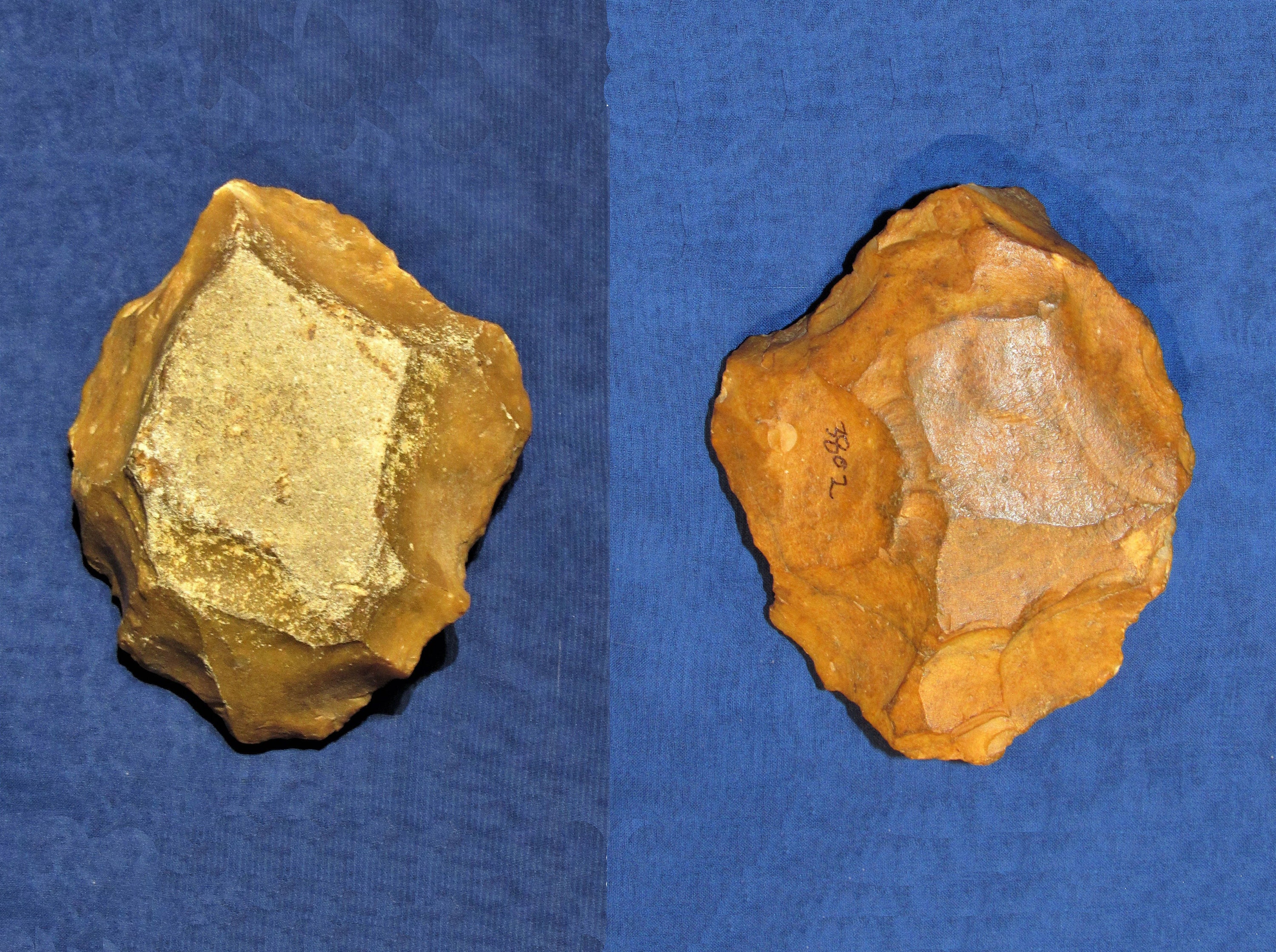 Middle Paleolithic Neanderthal Chopper on a Core 3802 Etsy