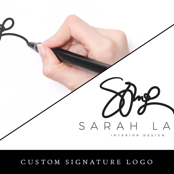 Custom Logo Design - Handwritten Logo - Signature Logo - Photography Logo Design Package - Branding - Business Logo - Handwritten Logo