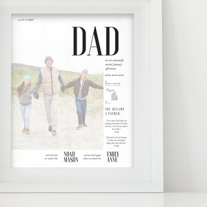 Father&#39;s Day Gift | Custom Photo Gift Idea | Daddy Photo Print | Gift for Dad | Father&#39;s Day Print | First Father&#39;s Day Gift | Daddy Gifts