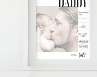Father's Day Gift | Custom Photo Gift Idea | Daddy Photo Print | Gift for Dad | Father's Day Print | First Father's Day Gift | Daddy Gifts