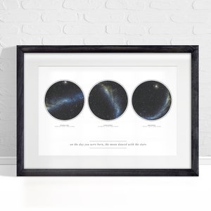 Personalisierte Sternenkarte | Nachthimmel Poster | Benutzerdefinierte Sternenkarte | Sternenkarte Poster | Sternbild Kunst | Himmel Karte Kunst | Kundenspezifisches Muttertagsgeschenk