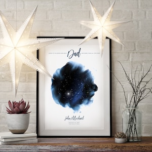 Star Map by Date-print is het perfecte kerstcadeau voor papa. Deze sterrenkaartprint is het perfecte cadeau van een vrouw voor een nieuwe vader voor kerstmis 2023.