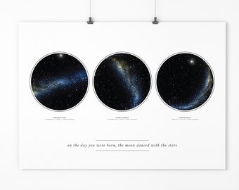 Personalized Star Map | Night Sky Print | Custom Star Chart | Star Map Poster | Constellation Art | Sky Map Art | Custom Mother's Day Gift