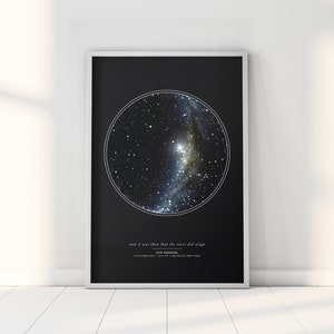 Personalized Star Map Gift | Night Sky Print | Custom Star Chart | Star Map Poster | Constellation Art | Sky Map Art | Anniversary Gift