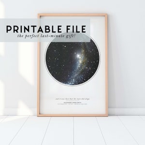 Regalo mappa stellare personalizzato / Stampa del cielo notturno / Mappa stellare personalizzata / Poster mappa stellare / Arte delle costellazioni / Arte mappa del cielo / Regalo di anniversario