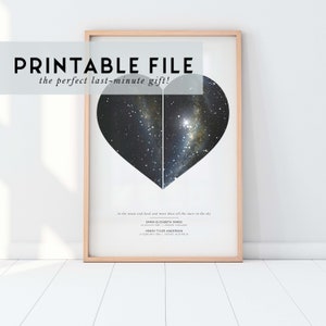 Personalisierte Sternenkarte | Nachthimmel Poster | Benutzerdefinierte Sternenkarte | Sternenkarte Poster | Sternbild Kunst | Himmel Karte Kunst | Hochzeitstag Geschenk