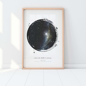 Personalized Star Map Gift | Night Sky Print | Custom Star Chart | Star Map Poster |  Sky Map Art | Anniversary Gift | Christmas Gift